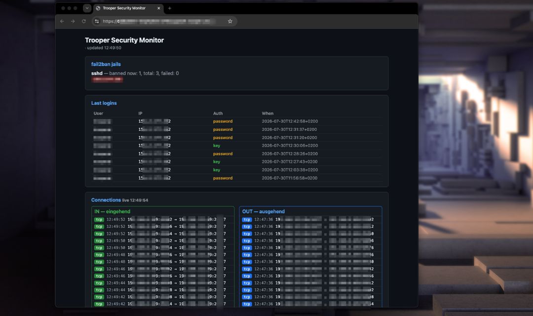 Management Dashboard of Security Tools