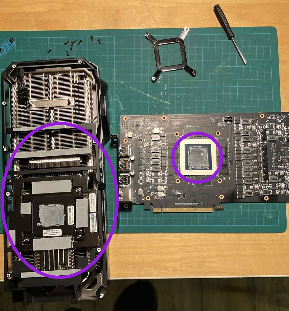 Repaste a overheating RTX GPU