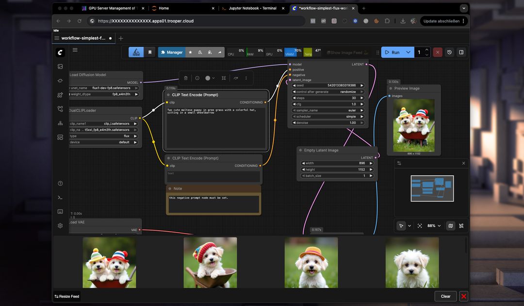 Simple and cute Flux Workflow with a Maltese Puppy