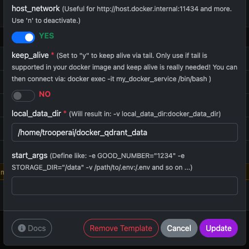 qdrant config settings for docker 2/2