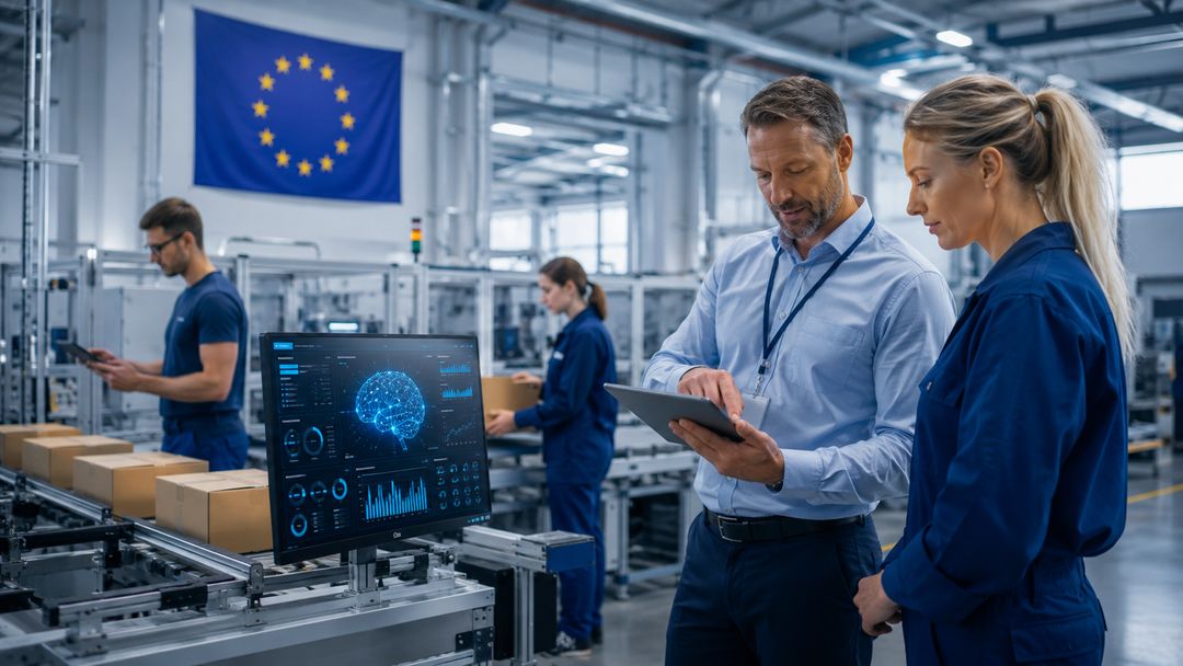 AI generated and supported production line in an EU company